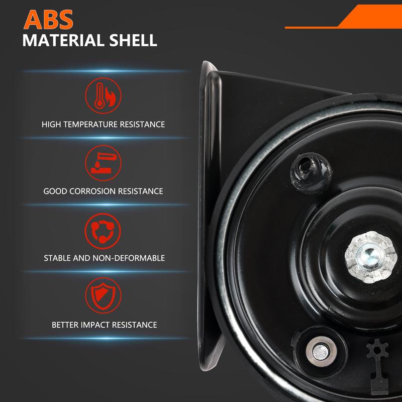 12V 110-125db 410/510Hz High Low Pitch Snail Horn Loud For Ford Explorer Edge Expedition F-150 Transit C-Max KA Mondeo Kuga