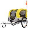 Pet Bicycle Trailer Stroller: Rear-Mounted, Folding, Breathable Carrier for Dogs and Cats - Ideal for Outdoor Cycling and Walking.
