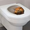 Наклейка на крышку сиденья унитаза, креативная наклейка с белкой, съемная крышка своими руками, наклейка на 3D стену