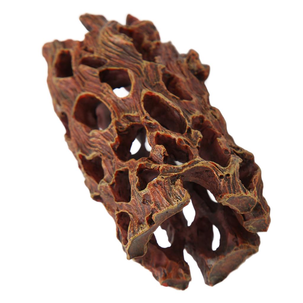 Hollow Aquarium Hideout Red Fish Tank Ornament Durable Shrimp House Shrimp Crayfish Crabs