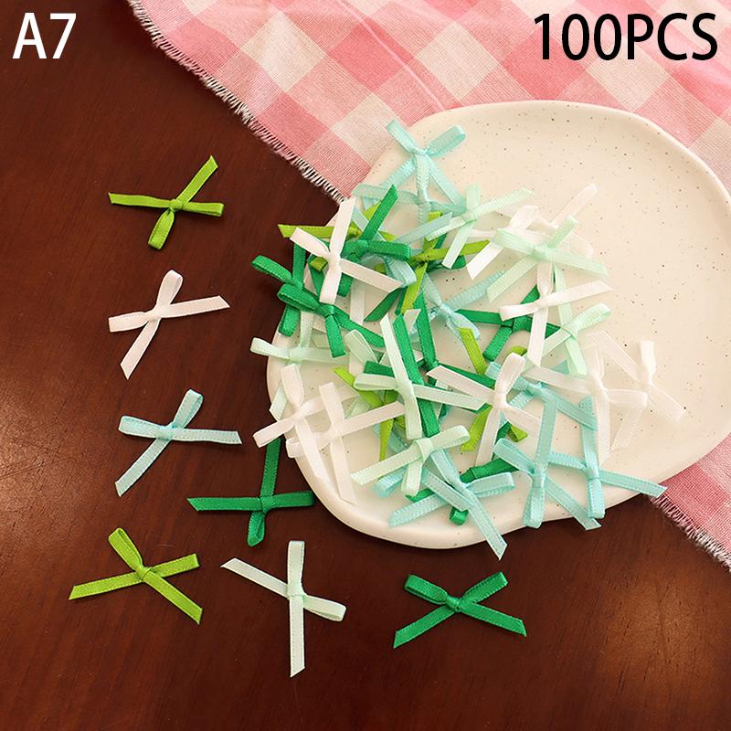 100 шт. 20-30 мм маленький размер атласная лента бант цветок DIY ремесло украшения ремесла аксессуары украшения принадлежности