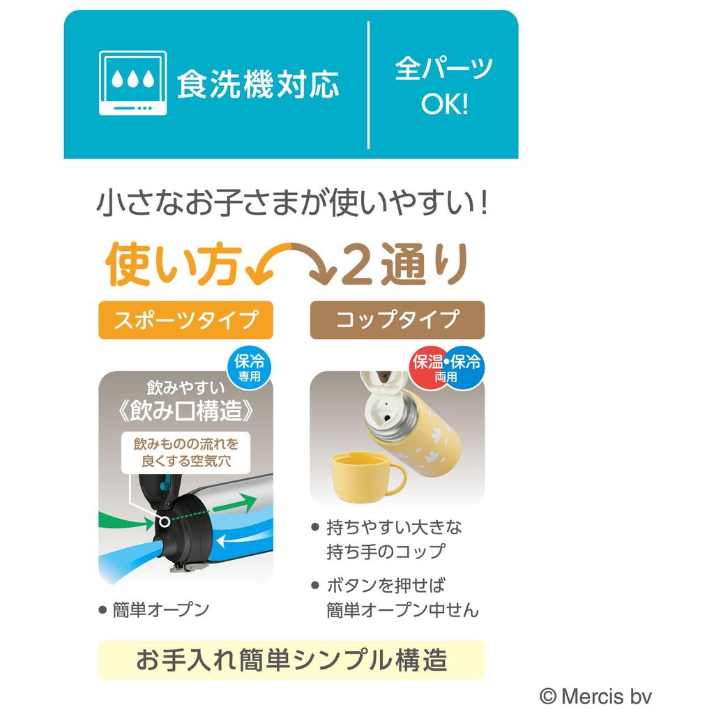 Термос для воды с вакуумной изоляцией, желтый и прямой стакан для школы или бутылки YWH, 2-х сторонняя бутылка, 0,6 л/0,63 л, белый, питьевой, в комплекте, для детей,