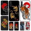 Кейс с японским искусством «Красный тигр и восходящее солнце» для Huawei Nova 9 10 SE 11i 8i 7i 3i Nova 5T Y60 Y61 Y70 Y90 P20 P30 P40 Lite P60 Pro