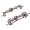 Front Rear Axles Aluminum Alloy Upgrade Parts 4 Wheel RC Axles for MN 90 99S Series Titanium Color