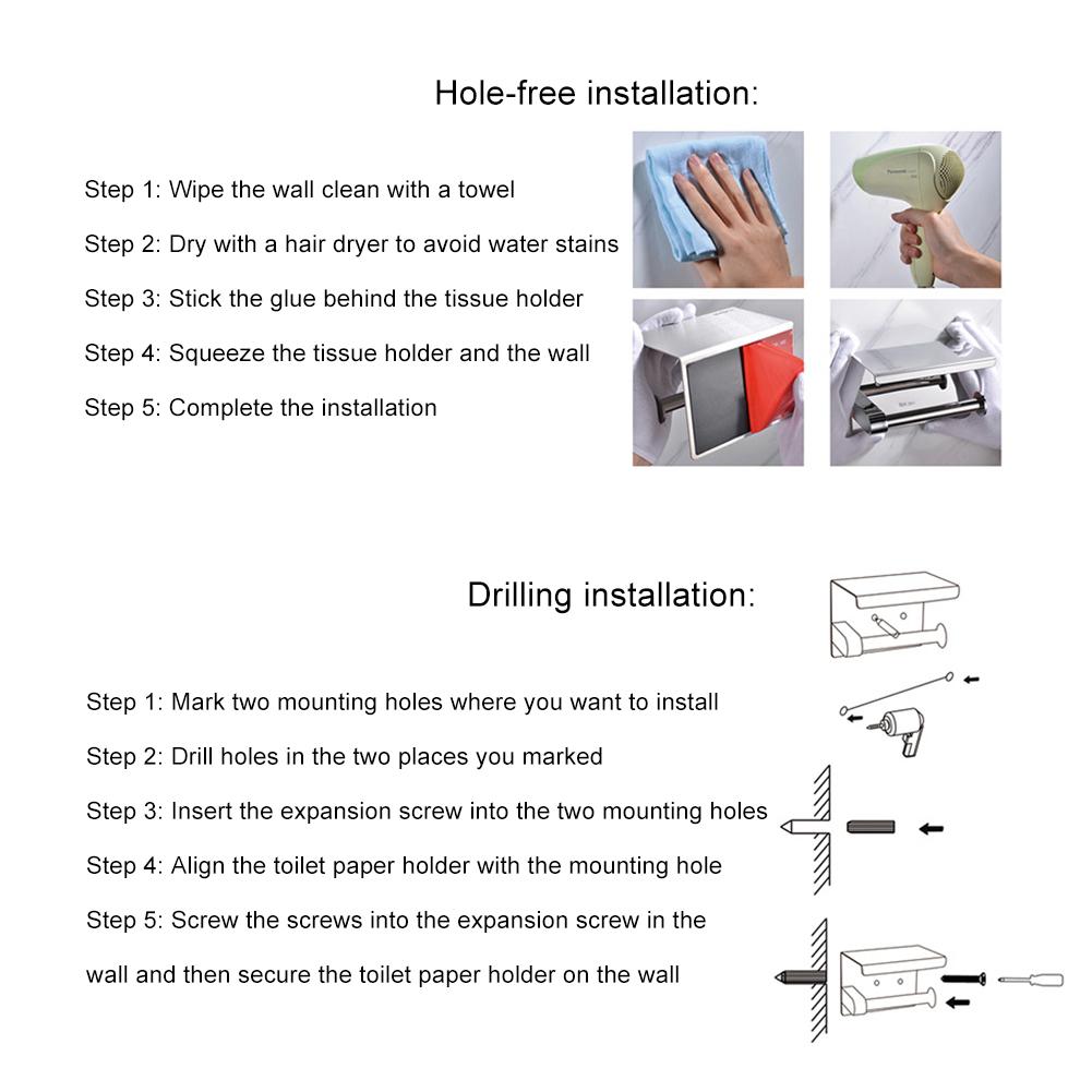 Матовый держатель для туалетной бумаги из нержавеющей стали, стойка для туалетной бумаги и полотенец с полкой для телефона