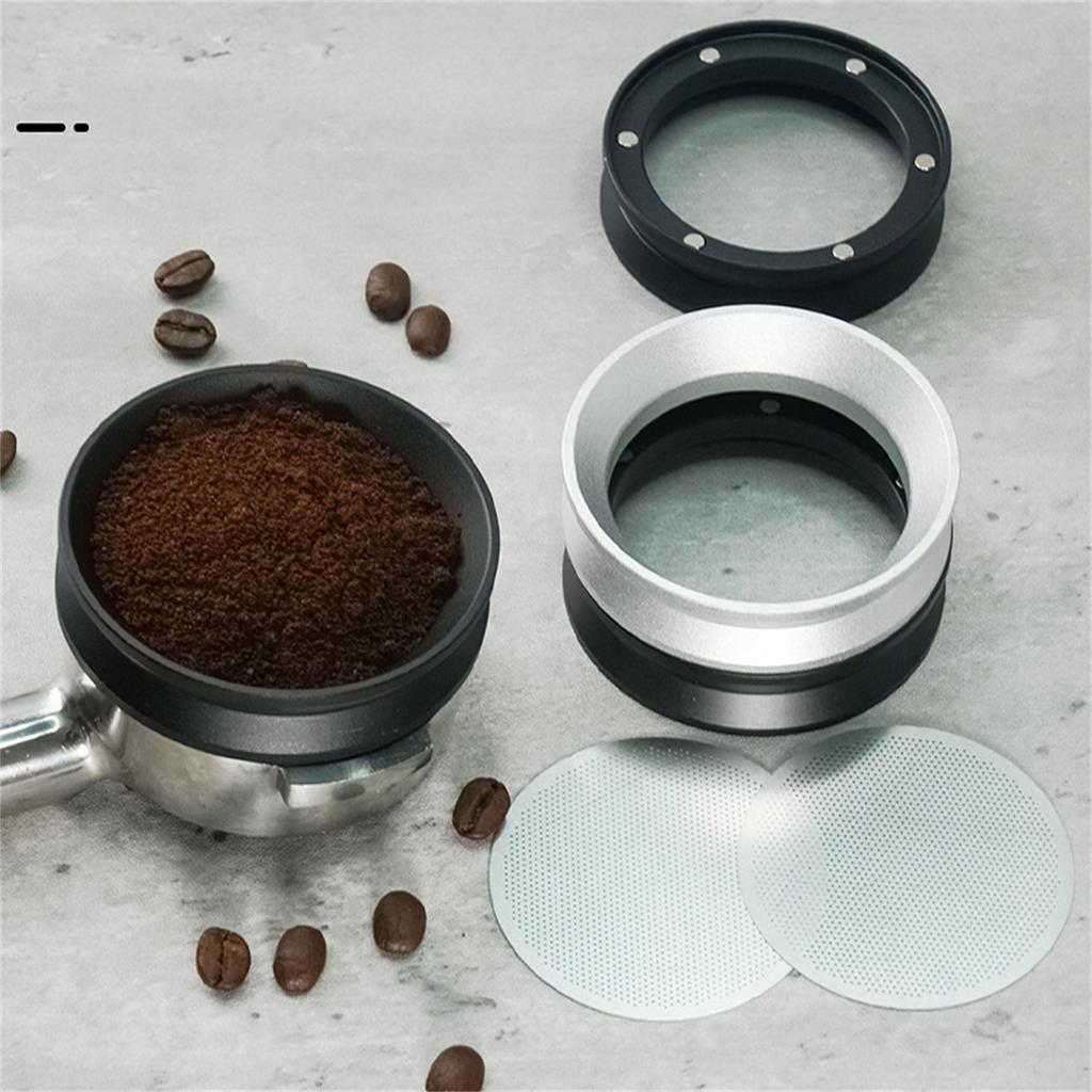 Espresso Equipment Magnetic Dosing Tool Dosing Funnel Coffee Filter Coffee Machine Adapter Rings Great for Portafilter