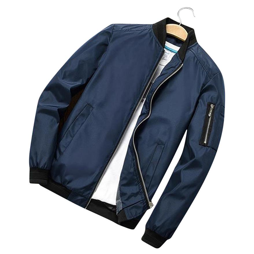 Autumn Winter Fashion Temperament Men's Jacket Stand Collar Youth Men's Slim Coat