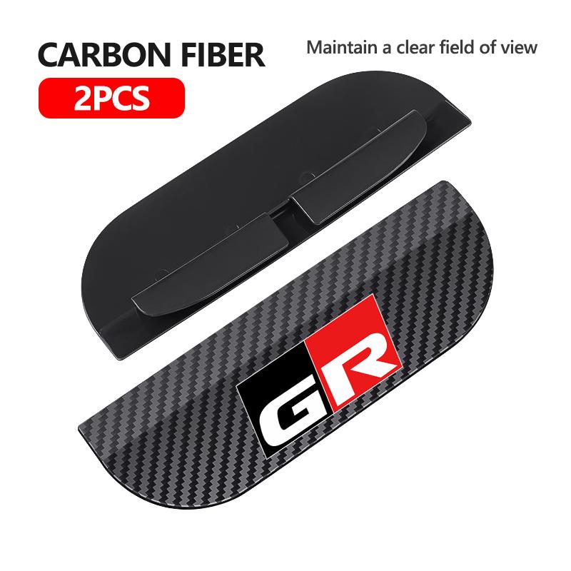 ZYU3 Snap-on Car Rearview Mirror Rain Cap Rain Shield Sun Shade Vision Protector For Toyota GR MN Camry Prius Auris Crown Yaris