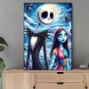 DIY Diamond Painting Skeleton and Girlfriend Cross Stitch Kit Mosaic Art Diamond Painting Full Circle Diamond Home Decoration