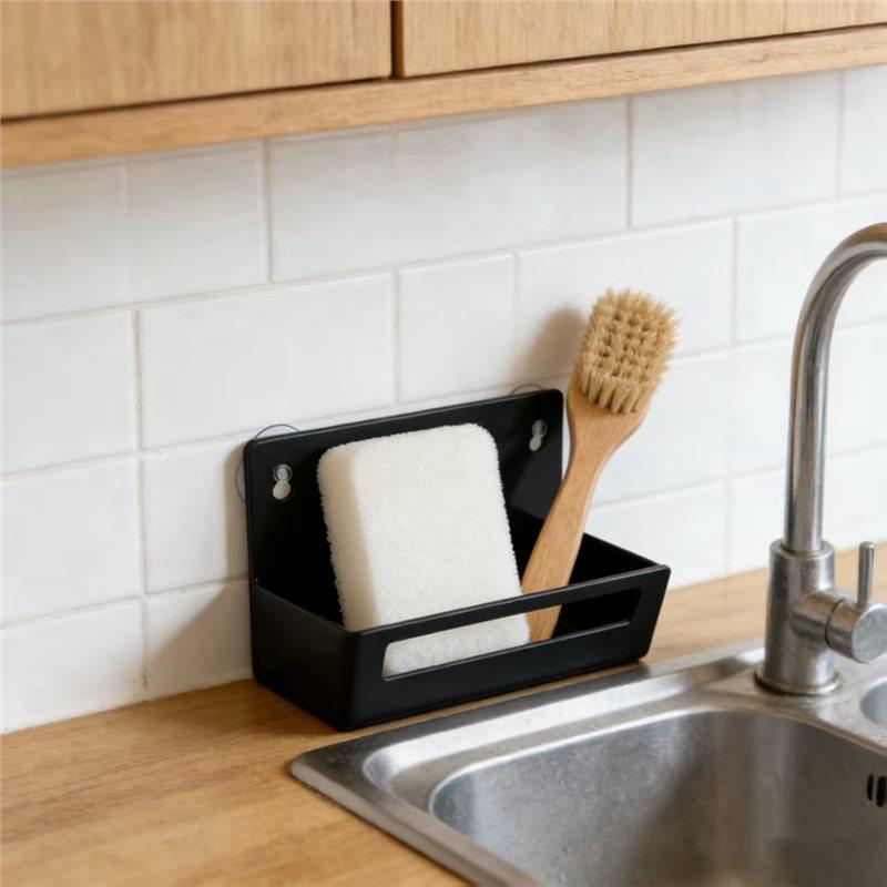 ABBY-Kitchen Sink Sponge Drainage Stand Quick-Draining Space-Saving Sponge Holder For Home Restaurant