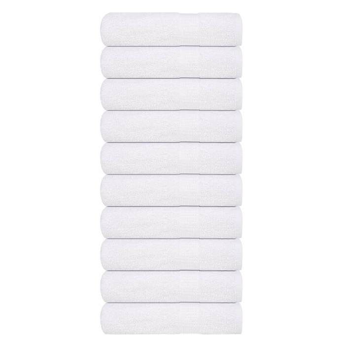 VidaXL Serviettes de douche 10 pcs blanc 70x140 cm 360 g/m² 100% coton, serviette, ensemble de serviettes de bain, serviette 136655.