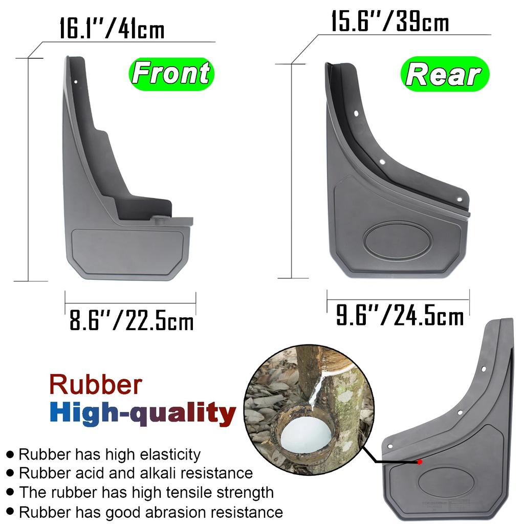 4Pcs Set Mud Flaps Splash Guards Mudguards Guard Car Fender Protection Body Kit For Land Rover Defender L663 Cover Accessories