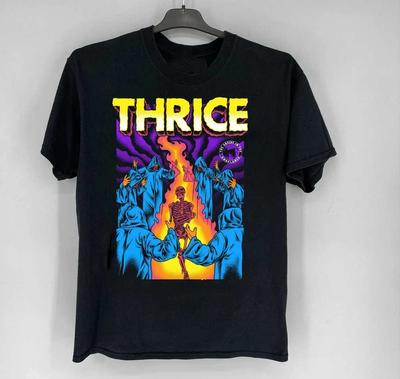 Винтажная футболка группы Thrice Унисекс Размеры от S до 4XL