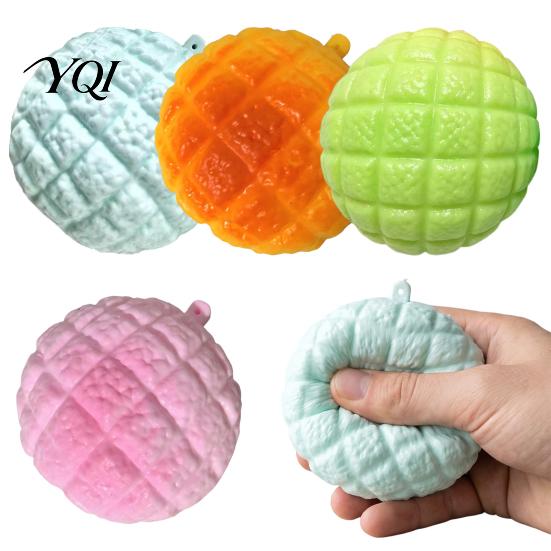 Sensory Fidget Toys for Kids Pineapple Bun Pinch Toy, Soft TPR Stress Relief Fidget, Bread Slow Rebound Simulation Toy with Texture Anxiety