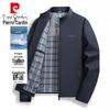 Pierre Cardin Men's Spring/Autumn Stand-Collar Windproof Jacket