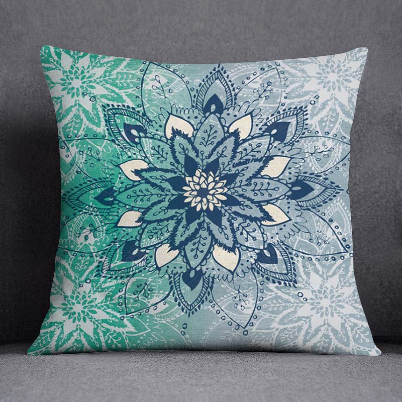 Новый темно-зеленый цветочный узор животного, украшение для дома, наволочка, современный простой квадратный офисный диван, декоративные чехлы для подушек