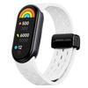 Силиконовый ремешок для часов для Xiaomi Smart Band 9 NFC/Band 9/Band 8 Полый Дышащий Ремешок с магнитной застежкой