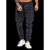 Весенне-осенние мужские повседневные брюки с принтом, леггинсы для фитнеса, леггинсы