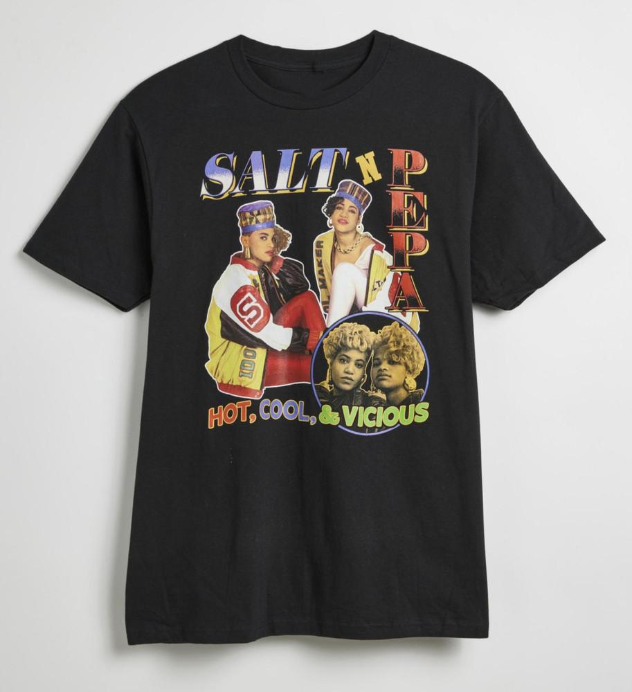 Salt-N-Pepa Горячий, Крутой и Жестокий Полноразмерная Футболка Подарок для Фаната NI408 Унисекс Футболка