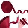 5-10yards/roll Velvet Ribbon Wine Red Color Single Face Flocking Ribbon For DIY Christmas Party Gift Bouquet Wrapping Decoration