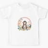 Little Monkey with flowers Kids T-Shirt