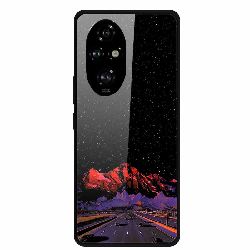 Glass Phone Case For Honor 200 PRO Back Shield Cover Cases for Huawei Honor 200Pro Bumper Funda Hard Tempered Fashion Coque Capa