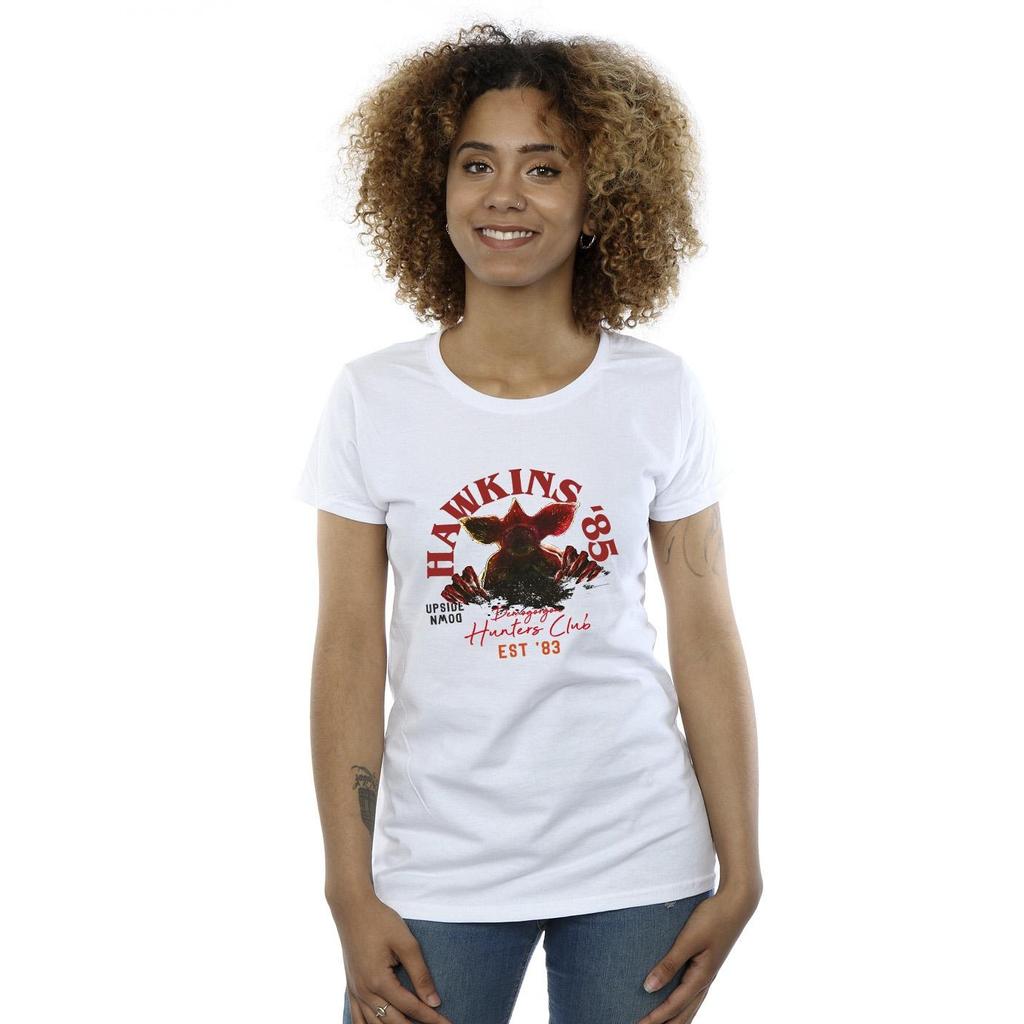 Netflix Womens/Ladies Stranger Things Hunters Club Cotton T-Shirt