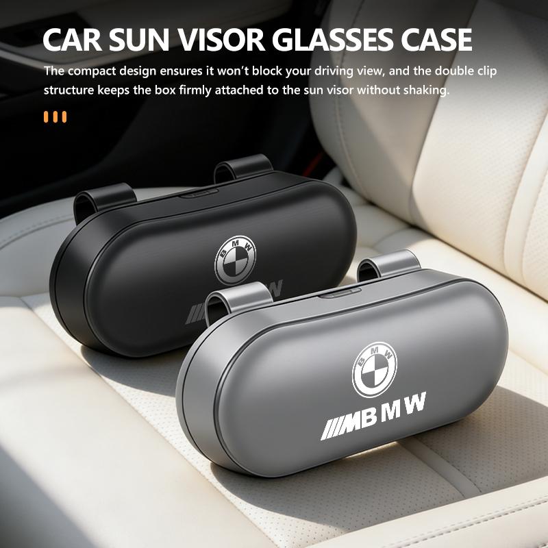 Car Glasses Storage Card Organizer Box Auto Interior Accessories For BMW 1 3 5 7 Series M F01 F20 F10 F13 E52 E53 E60 E93 FF46