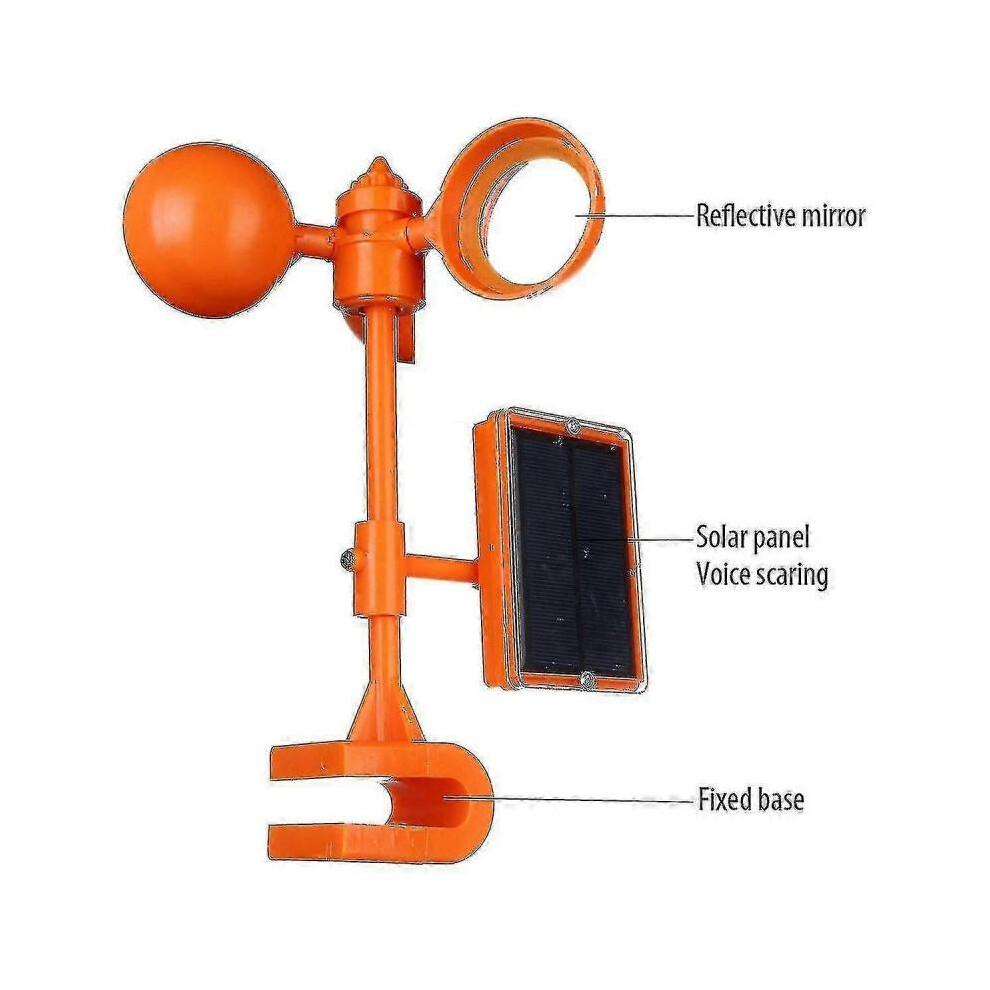 27cm Large Solar Power Repeller Bird Pigeon Crow Outdoor Catching Birds Device