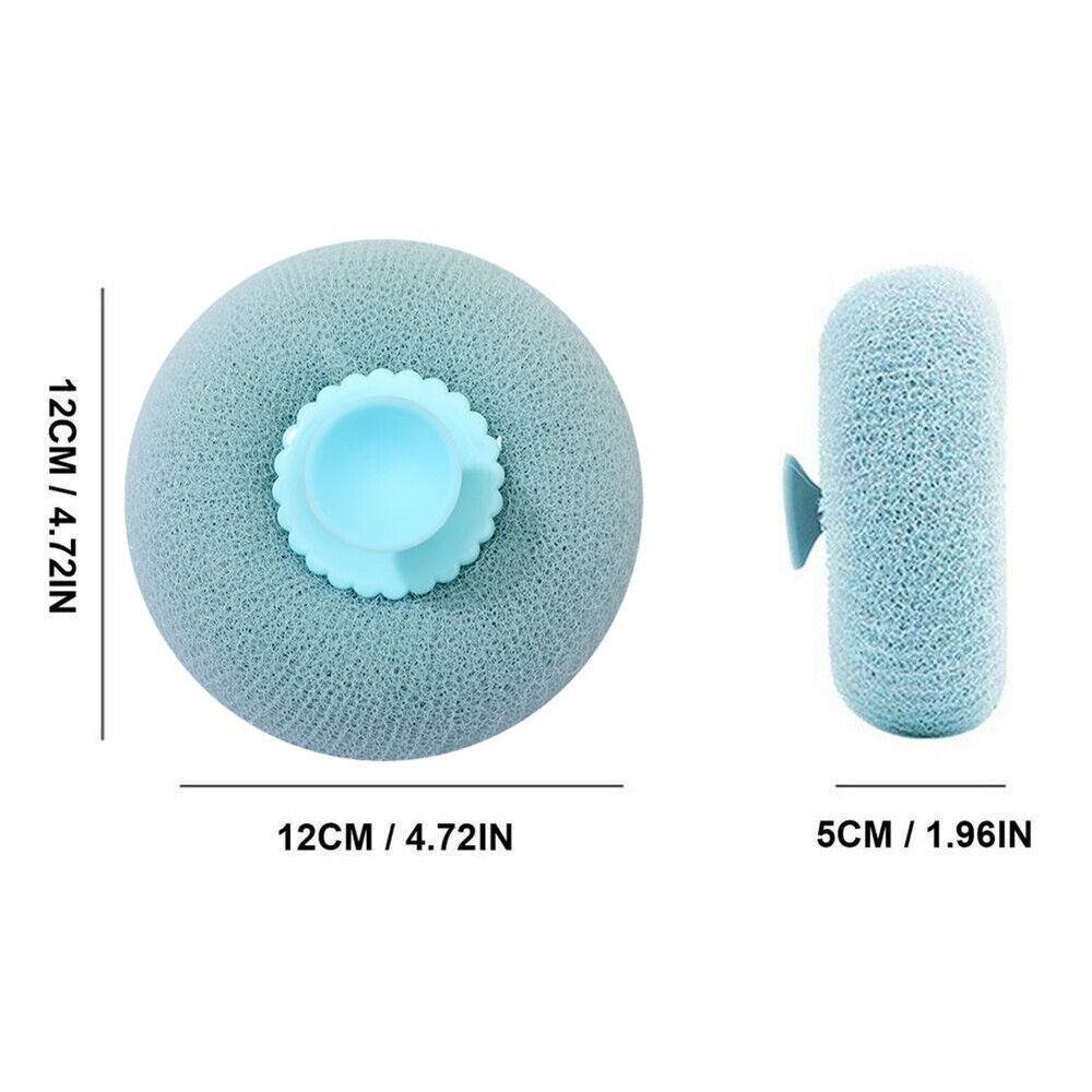 2 в 1 Шарик для ванны с подсолнечником Супермягкое отшелушивающее полотенце для душа с присоской