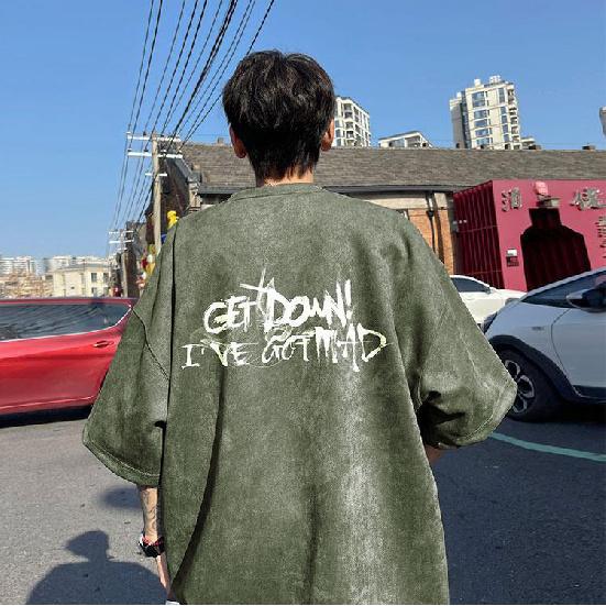 Футболка с коротким рукавом мужская летняя 2025Новая универсальная модная брендовая повседневная мужская футболка с коротким рукавом