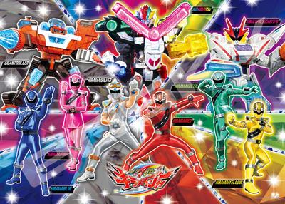 Ensky Большой пазл Mashin Sentai Kiramager Sparkling Super Team 300 деталей 300-L563