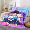 Customizable KPop Demon Hunters43 Throw Blanket – Personalized Name, All-Season Cozy Snug Blanket, Machine Washable, Personalized Blanket