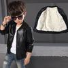 Children's Clothing Plus Velvet Jacket Male Baby Korean Style Jacket Children Casual Handsome Shirt
