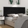 VidaXL Headboard Black 126x4x100 Cm Solid Pine Wood 818714