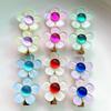 Beautiful flower resin rhinestone peacock flowing sea clip, suitable for hair accessories, wedding party decorations, hair clips