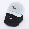 Cute Dog Embroidery Baby Baseball Cap Summer Short Brim Infant Boy Girl Peaked Hat Adjustable Toddler Casual Sunscreen Caps