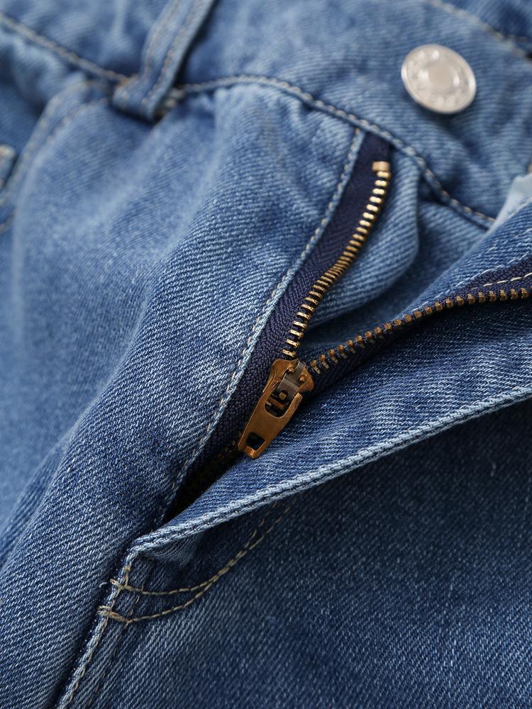 Ретро джинсовая куртка и джинсы с высокой посадкой и широкими штанинами