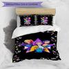 Kpop Demon Hunters Pattern Printed 3PCS Bedding Set, Soft Skin-Friendly Washable Duvet Cover & Pillowcases Set
