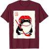 Ice Hockey Japanese Grumpy Frog Funny Hockey T-Shirt