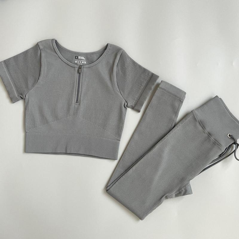 Women's Tracksuit Seamless Yoga Set Workout Sportswear Gym Clothing Fitness Sports Suits