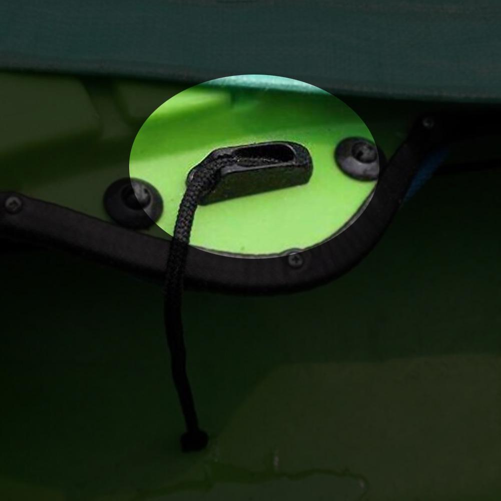 1 пара прочных черных пластиковых пряжек для палубного троса для байдарок, каноэ, гребных лодок