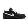 Jordan Air Jordan 1 Black Warrior Abrasion Resistant Low top Vintage Basketball Shoes Men's Black White 553558-093(Team1576-)