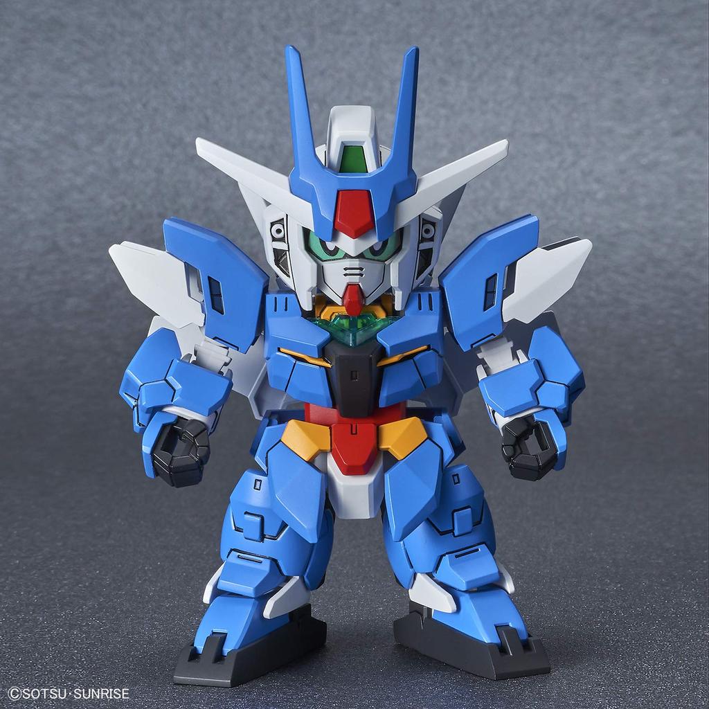 SD Gundam Cross Silhouette Earth Three Gundam пластиковая модель с цветовой кодировкой