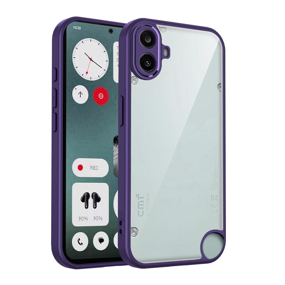 KEYSION Прозрачный чехол для Nothing CMF Phone 2 Pro 1 Мягкий силиконовый+ПК Прозрачный Противоударный Чехол-накладка на заднюю панель телефона для CMF Phone 1 2 Pro