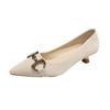 French high heels kitten heel new pointed French single shoes small fragrant temperament celebrity stiletto women's shoes 335-32