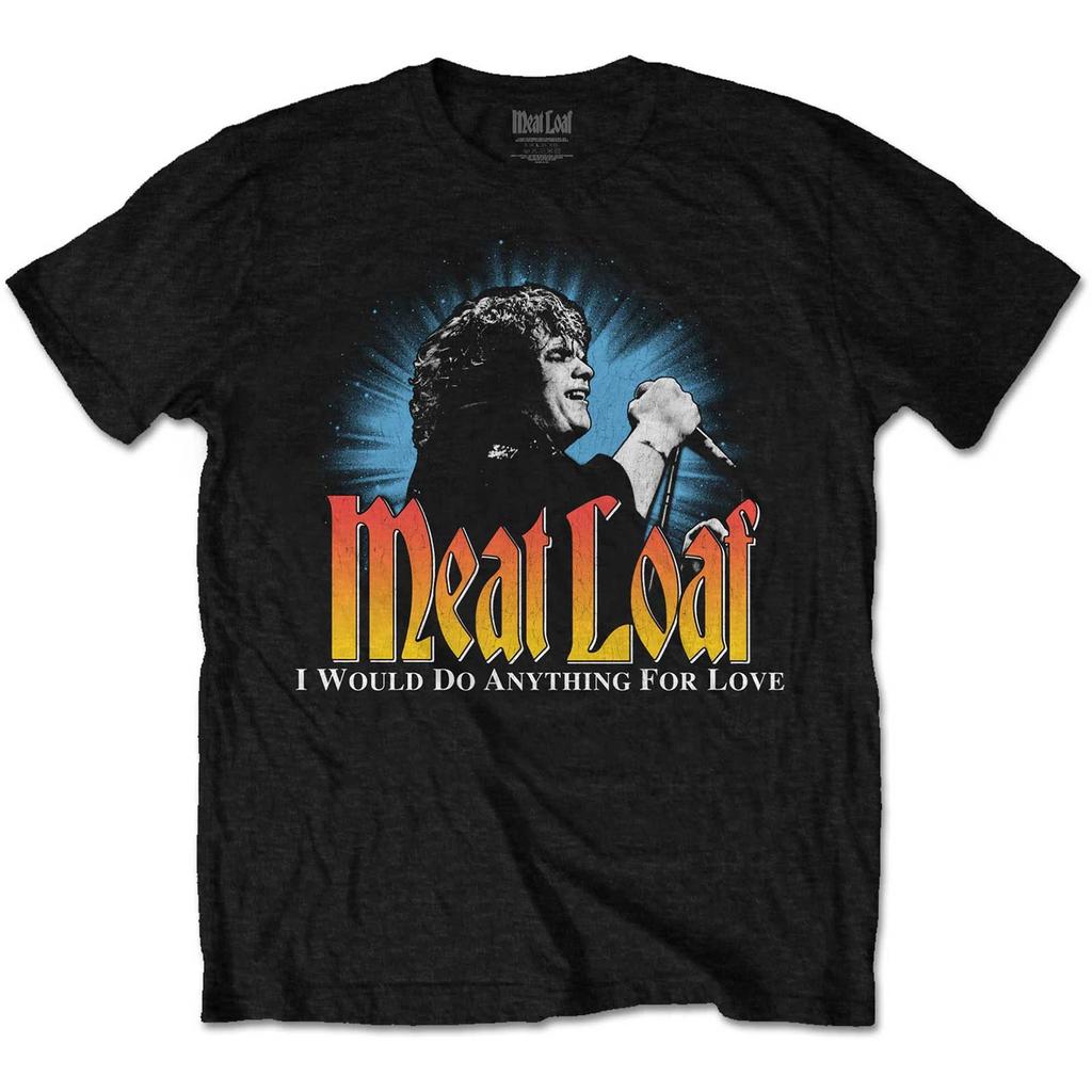 Men's Meatloaf Live T-shirt Small Black