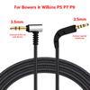 Gaming Headset Cable Replacement 3.5mm To 2.5mm Jack Audio Cable for Bowers & Wilkins P5 P7 P9 Headphone Audio Cord Wire