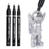 "Reflective Chrome Silver Paint Marker - Waterproof Highlight Pen for DIY"