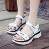 New Sports Sandals Women's Summer Korean Version Muffin Lightweight Student Versatile Velcro Beach Shoes